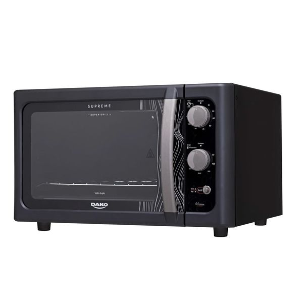 Forno Eletrico Preto com Grill Dourador Dako Eletrodomesticos