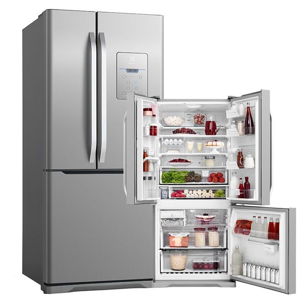 Refrigerador 3 Portas DM83X Inox 579 Litros, Ice Maker e Painel Blue