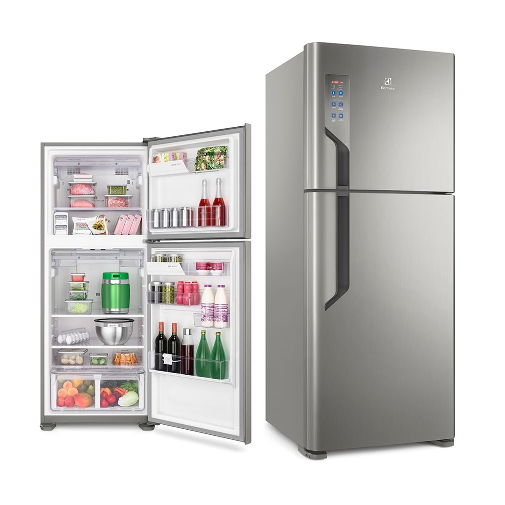 Refrigerador Frost Free Inox TF55S 431 litros- Electrolux - Moveis Simonetti